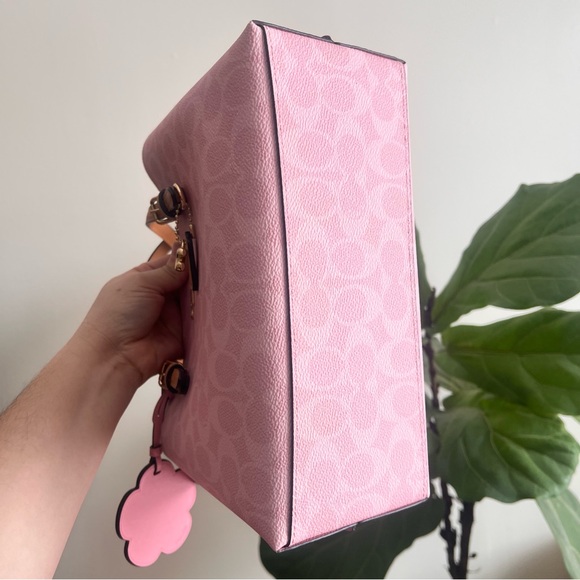 NWT Coach! Mollie Tote Bag 25
In Signature Canvas With Charms 🌸 - Picture 6 of 11